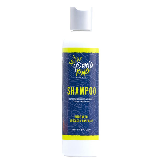 Young King Hair Care Kids Shampoo For Boys | Cleanse And Hydrate Natural Curls | Plant-Based And Harm-Free | 8 Oz