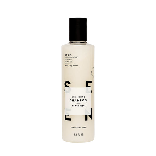 Seen Shampoo, Fragrance Free - Non-Comedogenic & Sulfate-Free Hair Shampoo- Dermatologist-Developed - Safe For Sensitive, Eczema