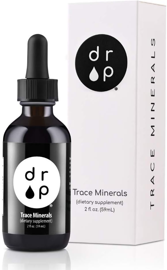 Drop Supplements Organic Trace Mineral Drops, Elderberry Drops and Vitamin D3+K2 Drops Bundle