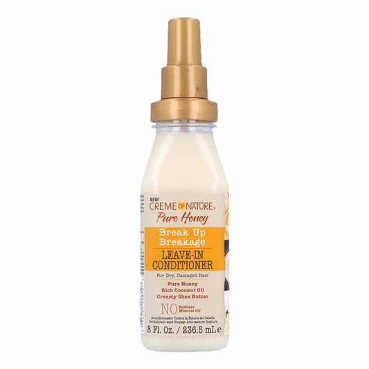 Creme Of Nature, Leave In Conditioner Pure Honey, Coconut Oil And Shea Butter Formula, For Dry Damaged Hair, 8 Oz