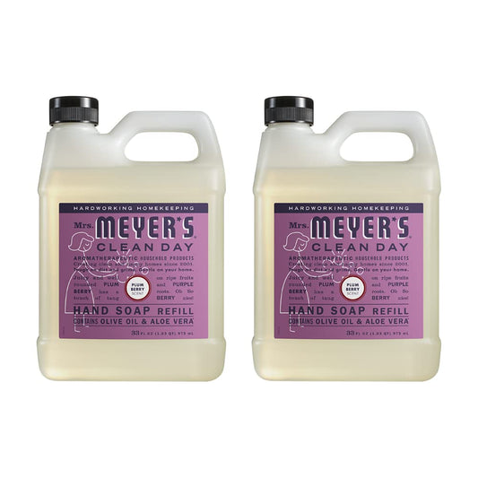 Mrs. Meyer 'S Clean Day Plum Berry Liquid Hand Soap Refill Scent 33 Fl Oz. (Pack Of 2)