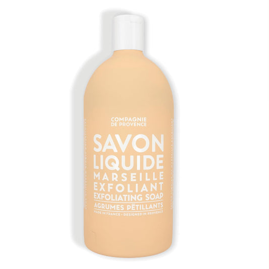 Compagnie De Provence Savon De Marseille Extra Pure Liquid Soap - Sparkling Citrus Exfoliating - 33.8 Fl Oz Plastic Bottle Refil
