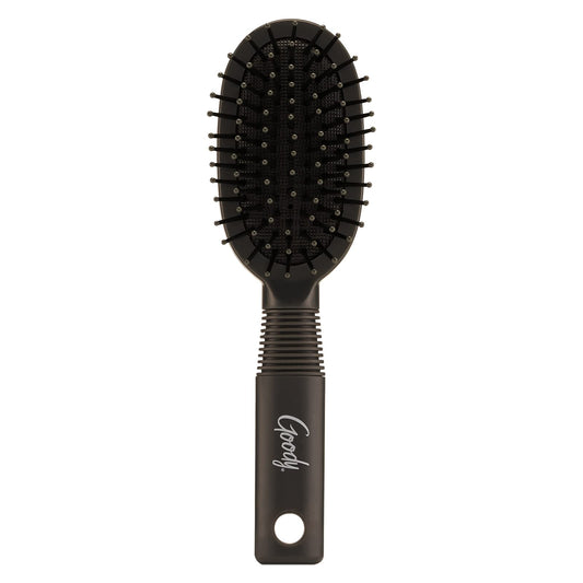 Goody Mini Cushion Hair Brush - Oval Travel Hairbrush For All Hair Types, Tangles Knots With Ease Without Tears Or Breakage - Pa