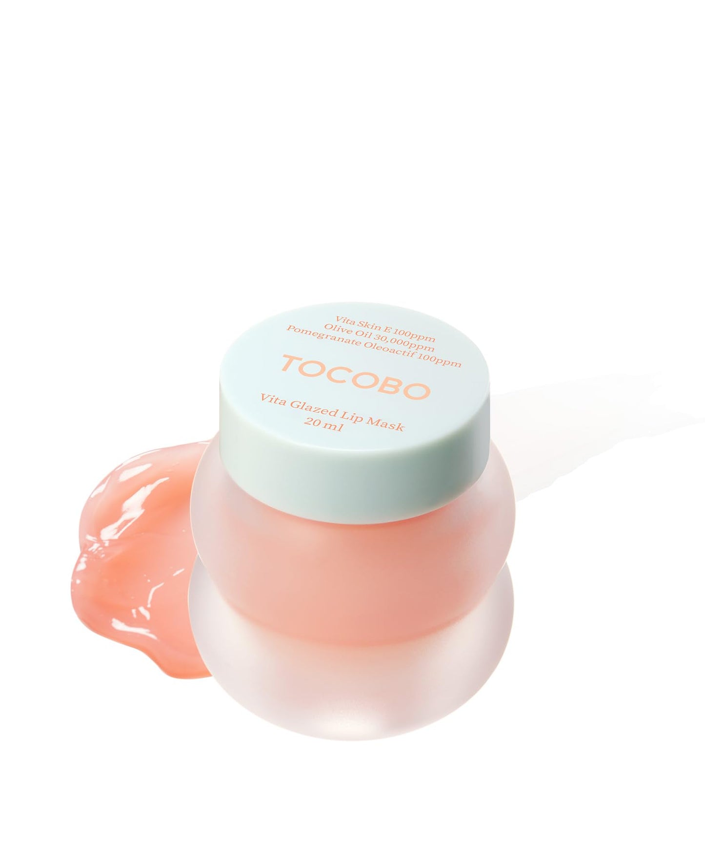 TOCOBO Vita Glazed Lip Mask 20ml / 109.5g, Super moisturizing night lip care, glazed and easy washable texture that melts into l