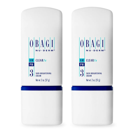 Obagi Nu-Derm Clear Fx - Skin Brightening and Evening Cream with Arbutin, Vitamin C and Lactic Acid - Two Pack, 2 * 2 oz