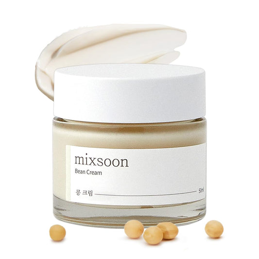 Mixsoon Bean Cream - Intensive Moisture Face Cream For Smooth, Nourished Skin, Pore & Sebum Care - Korean Skincare For Glass Ski