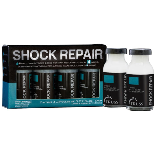 TRUSS Shock Repair - Damaged Hair Treatment Serum for Weekly Reconstruction + Ongoing Hair Repair - With Highly Concentrated Amp