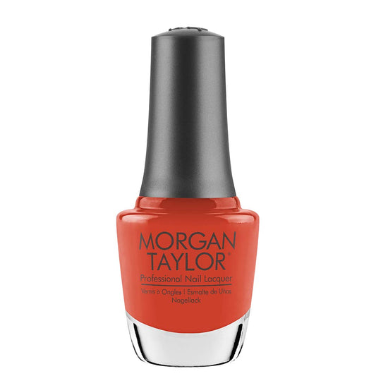 Morgan Taylor Nail Lacquer (Tiger Blossom) Orange Nail Polish, Finger Nail Polish, Long Lasting Nail Polish, Orange Nail Lacquer