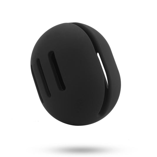 FERYES Makeup Sponge Holder - Shatterproof Eco-Friendly Silicone Beauty Make Up Blender Case for Travel-Black
