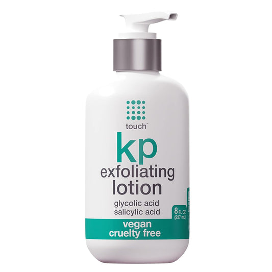 TOUCH Glycolic Acid Lotion for Keratosis Pilaris - KP Lotion Moisturizer - Glycolic Acid Body Lotion for AHA BHA Rough & Bumpy S