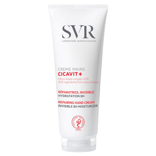 Svr Cicavit+ Hand Cream - 8Hr Protection For Extremely Dry Damaged Hands - Absorbs Quickly - Fragrance-Free Moisturizer That Bri