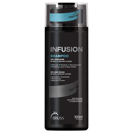 TRUSS Infusion Hair Shampoo - Cleansing Shampoo for Dry Hair Repair, Hydration and Protection - 100% Vegan, Color-Safe Formula w