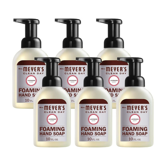 Mrs. Meyer'S Foaming Hand Soap, Lavender, 10 Oz (Pack Of 6)