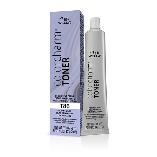 Wella Color Charm Permanent Crme Toner, Free Of Animal-Derivied Ingredients, Parabens Free, Gluten Free, T86 Radiant Lilac, 2 Oz