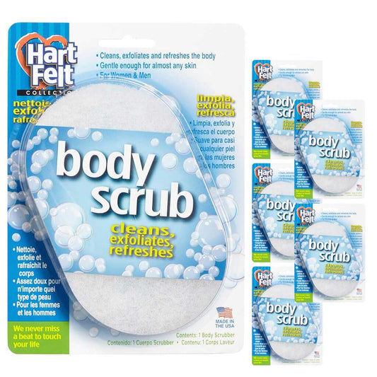 Hartfelt Bath Sponges For Shower | Oval Body Wash Scrubber For Exfoliating Skin | Clean And Refresh Body, Back & Arms | Chemical