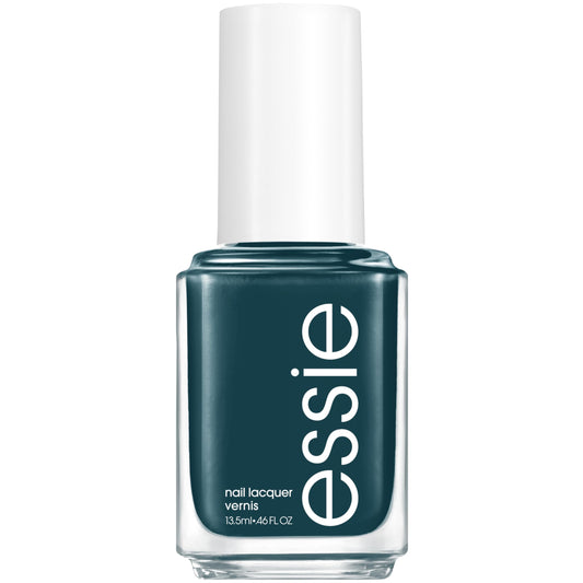 Essie Salon-Quality Nail Polish, Vegan, Deep Teal, In Plane View, 0.46 Fl Oz