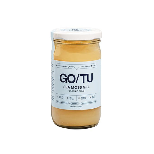 GO/TU Sea Moss Gel – 8oz Gold | Pure, Shelf-Stable Superfood | Nature’s Multivitamin