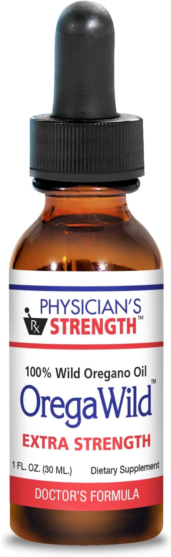 Physician's Strength OregaWild Extra Strength - 30 mL - 100% Wild Oregano Oil - 432 Servings