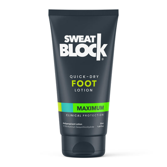 Sweatblock Antiperspirant Foot Lotion For Men & Women - Quick-Dry Hyperhidrosis Aid To Stop Excessive Sweating - Reduce Foot Odo