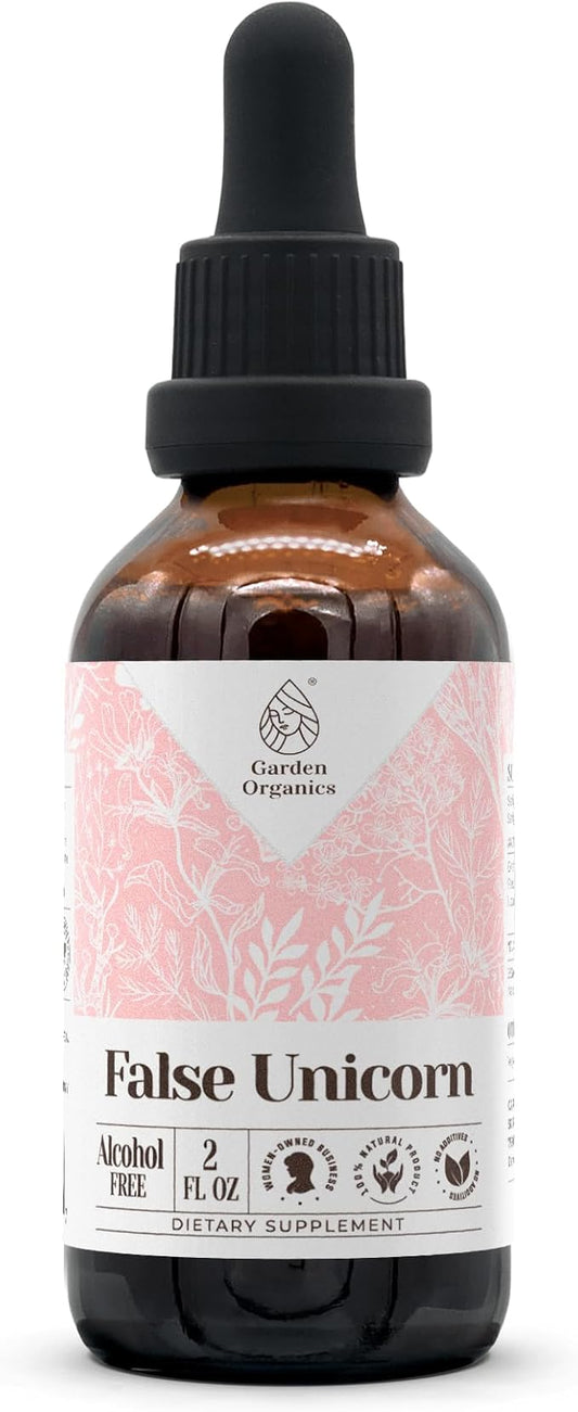 False Unicorn Alcohol-Free Natural Tincture Extract, Immune System Booster, Liquid Drops Made from 100% False Unicorn (Chamaelirium luteum) Dried Root (2 fl oz)