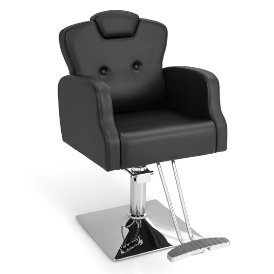 Giantex Barber Chair, Salon Chair With Adjustable Seat Height, 360Swivel, Heavy Duty Hydraulic Pump, Salon Chair For Hair Stylis