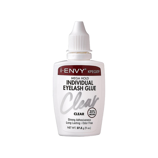 i-Envy by Kiss False Eyelash Adhesive Mega Hold Eyelash Adhesive Glue for Individual Cluster Lashes DIY Lash Extensions-Strong,