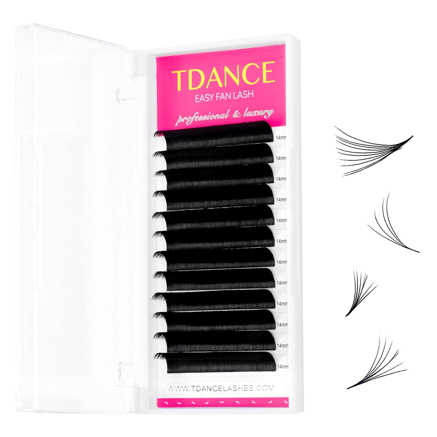 Tdance Eyelash Extension Supplies Rapid Blooming Volume Eyelash Extensions Thickness 0.05 Cc Curl 16Mm Easy Fan Volume Lashes Se