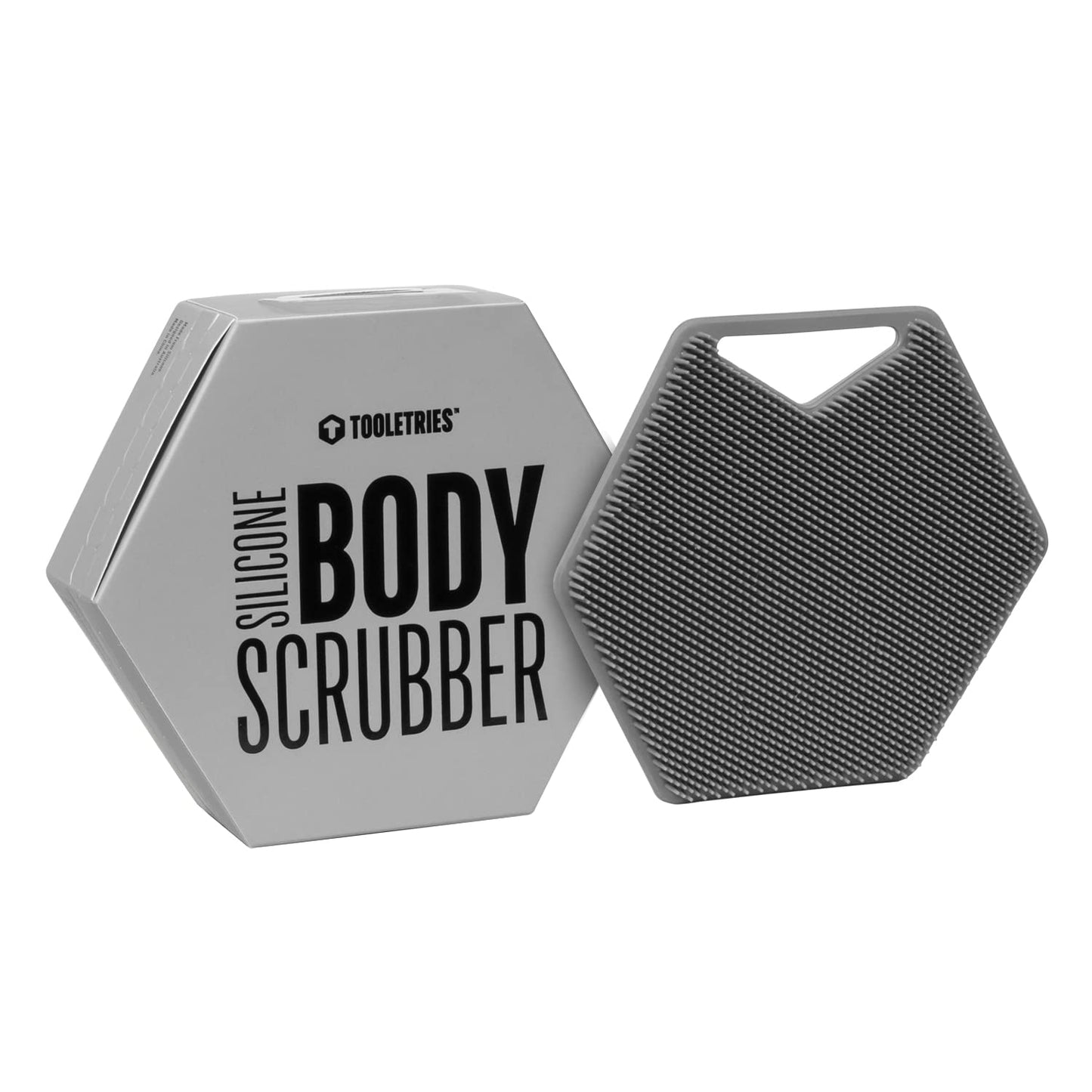 Tooletries - Body Scrubber - Silicone Exfoliating Scrubber - Bathroom & Shower Accessories For Men, Travel Essentials For Men -