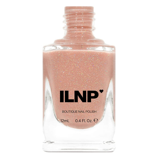 Ilnp Peachy Queen - Peach Holographic Sheer Jelly Nail Polish
