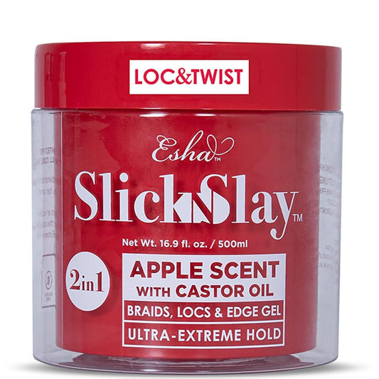 Esha Slick N Slay Braiding Gel - 3-In-1 Ultra Extreme Hold Hydrating Conditioning Shining Gel For Hair - Fast Dry Locking Gel Fo