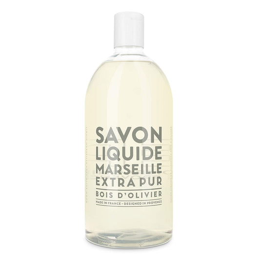Compagnie De Provence Savon De Marseille Extra Pure Liquid Soap - Olive Wood - 33.8 Fl Oz Plastic Bottle Refill