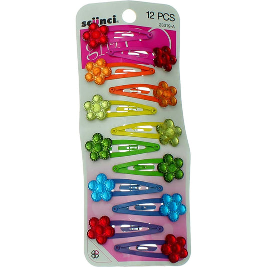 Scunci 12Pk Girl Flower Clippi,Conair Corporation,2301903A04