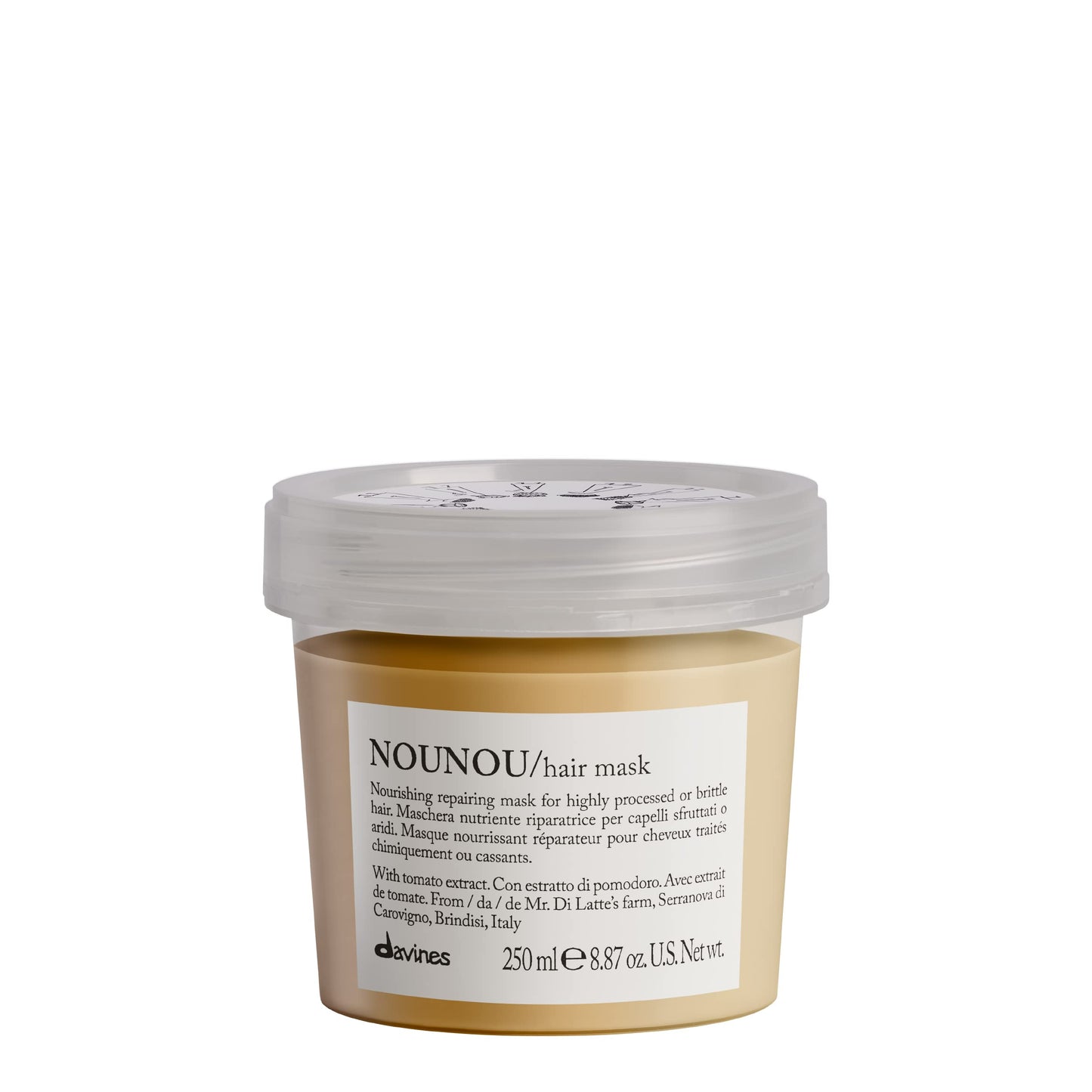 Davines Nounou Hair Mask, 8.87 Fl Oz (Pack Of 1)