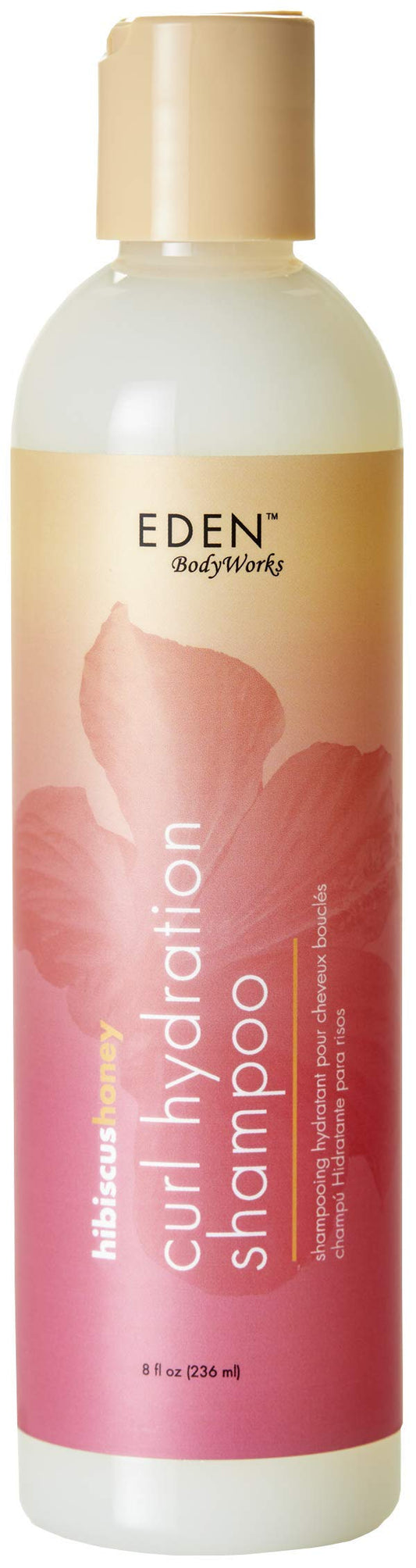 Eden Bodyworks Hibiscus Honey Curl Hydration Shampoo | 8 Oz | Glently Cleanse, Moisturize, Nourish & Soften Hair