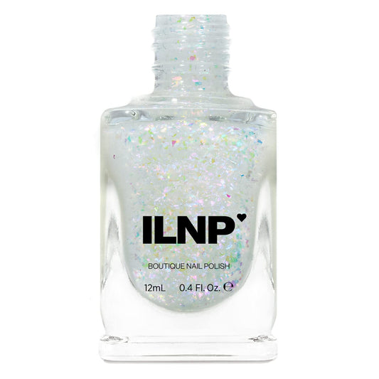 Ilnp Looking Glass - Blue, Purple, Pink Color Shifting Iridescent Flakie Topper Nail Polish