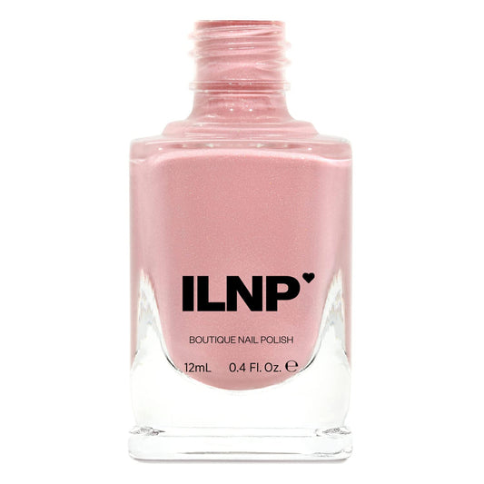 Ilnp Full Bloom - Creamy Peachy Pink Holographic Nail Polish