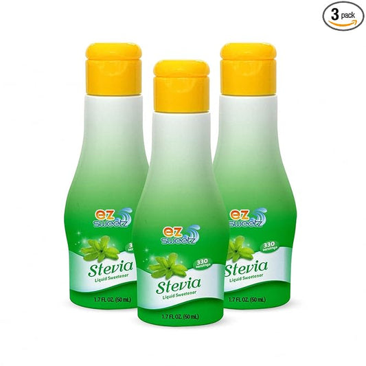EZ-Sweetz De-bittered Stevia (1.7oz - Liquid Sweetener 330| 3Pack)