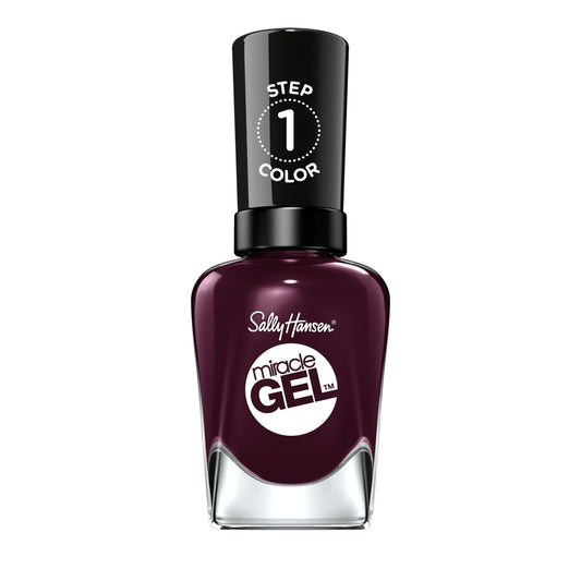 Sally Hansen Miracle Gel Nail Polish, Shade Cabernet With Bae #492