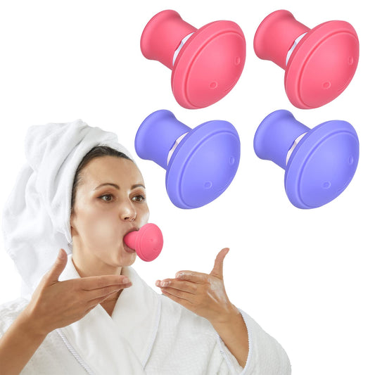 4 Pieces Double Chin Exerciser Face Exerciser Double Chin Breathing Device Face Neck Toning Exerciser Face Slimming Trainer Tool