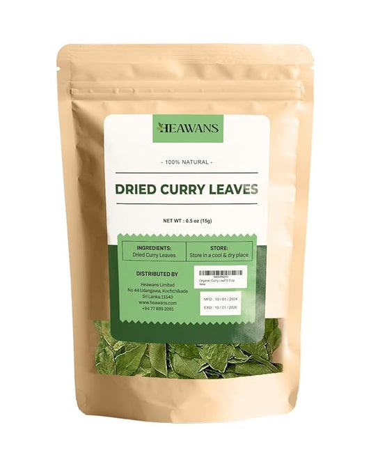 Organic premium grade air dried curry leaves ( not broken or crushed )