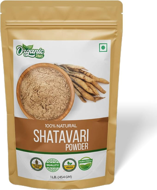 Organic Shatavari Powder for Health 16 oz (454 gram) Pack of 1