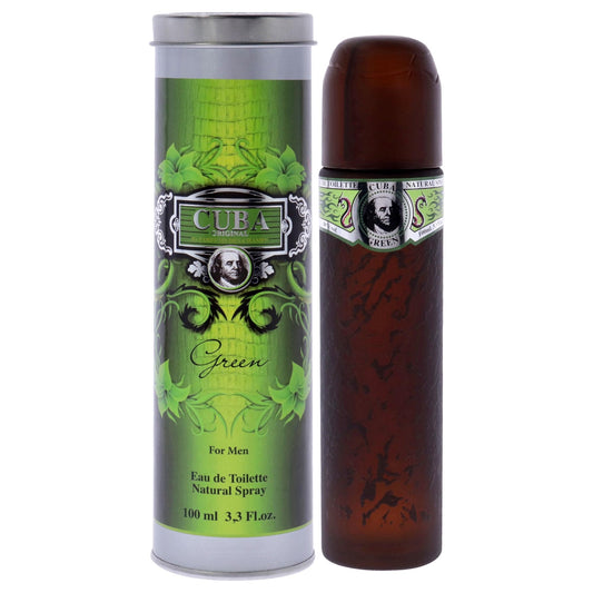 Cuba Green For Men 3.3 Oz Eau De Toilette Spray