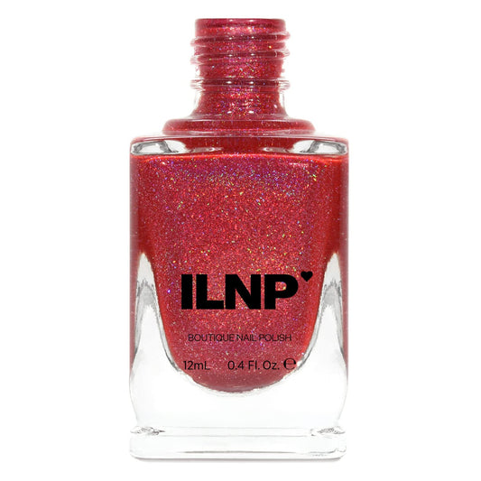 Ilnp Closure - Apple Red Holographic Nail Polish