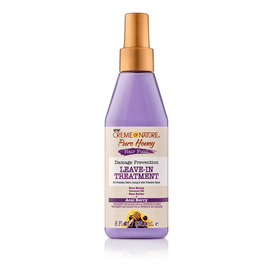 Creme of Nature Leave In Treatment Hair Food, Pure Honey Collection, 8 Oz