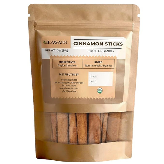 Organic Ceylon Cinnamon Sticks From Ceylon Sri Lanka 3 oz