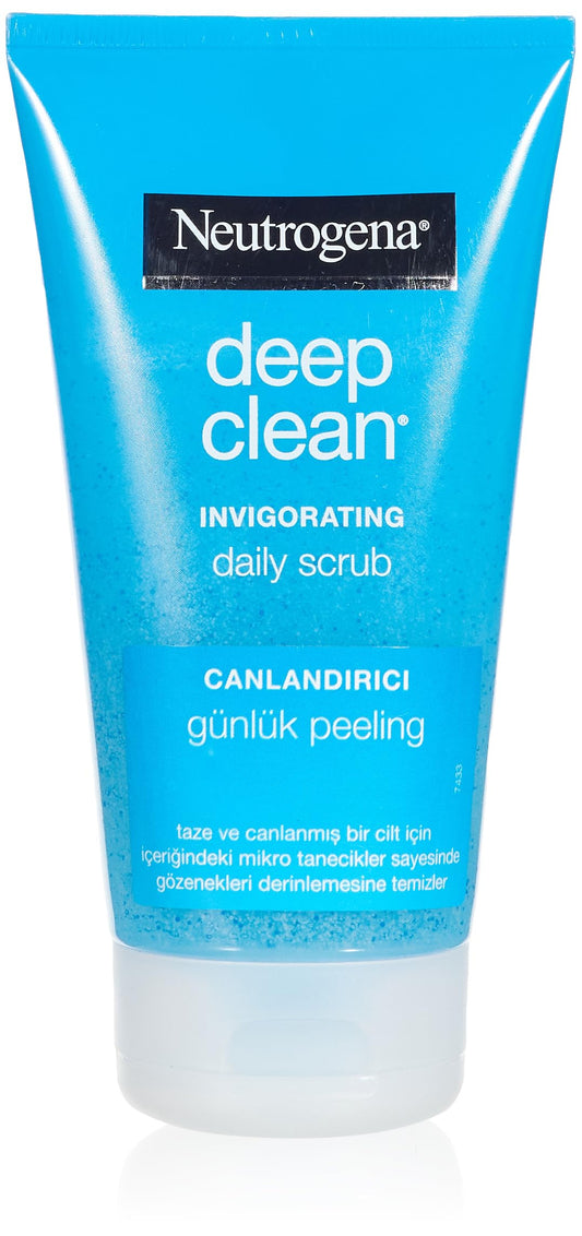 Neutrogena Deep Clean Invigorating Scrub, Foaming, 4.2 Ounce (Pack Of 3)
