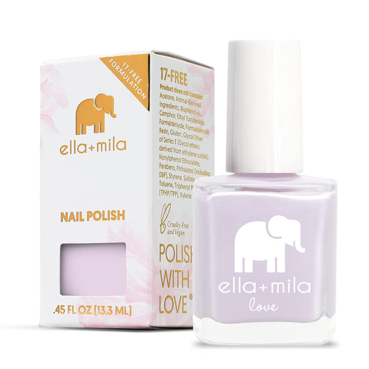 Ella+Mila Professional Nail Polish - Quick Dry Nail Polish - Long-Lasting & Chip Resistant Formula (Love Collection - Lilac Lust