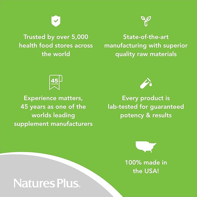 NaturesPlus Calcium/Magnesium/Vitamin D3 with Vitamin K2 - Supports Bone & Immune Health - Vegetarian, Gluten Free - 90 Tablets - 22.5 Servings