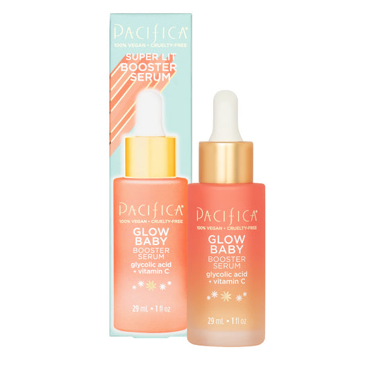 Pacifica Beauty, Glow Baby Booster Serum For Face, Vitamin C And Glycolic Acid, Brightens And Supports, For All Skin Types, Frag