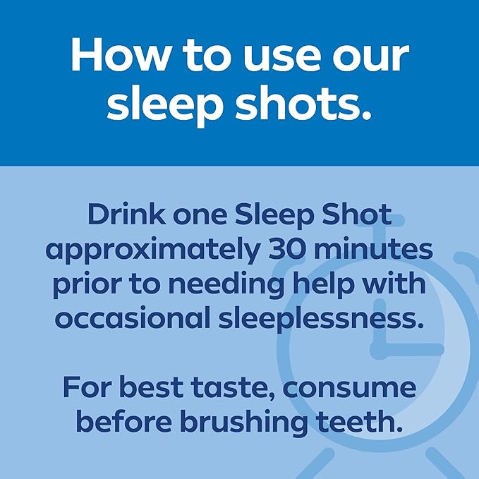 Dream Water Sleep Aid Supplement Drink; Melatonin 5mg, GABA, 5-HTP; Zero sugar, Natural flavors, No added colors, 2.5 oz liquid sleep shots, Nighttime Nectar, 24-Count